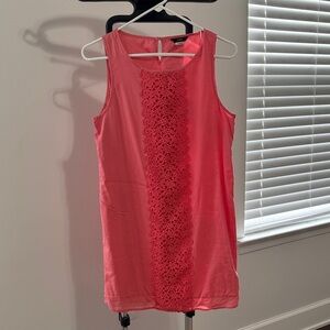J. Crew Pink Sleeveless Crochet-Front Camisole